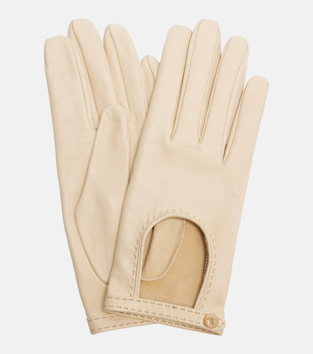 Valentino Garavani - VLogo cutout leather gloves