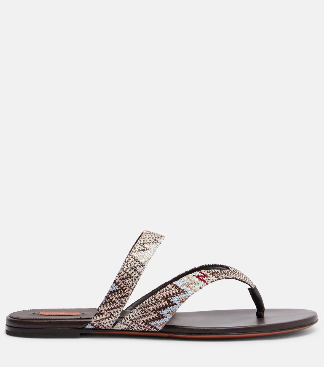 Missoni - صندل لويز زيجزاج بأربطة