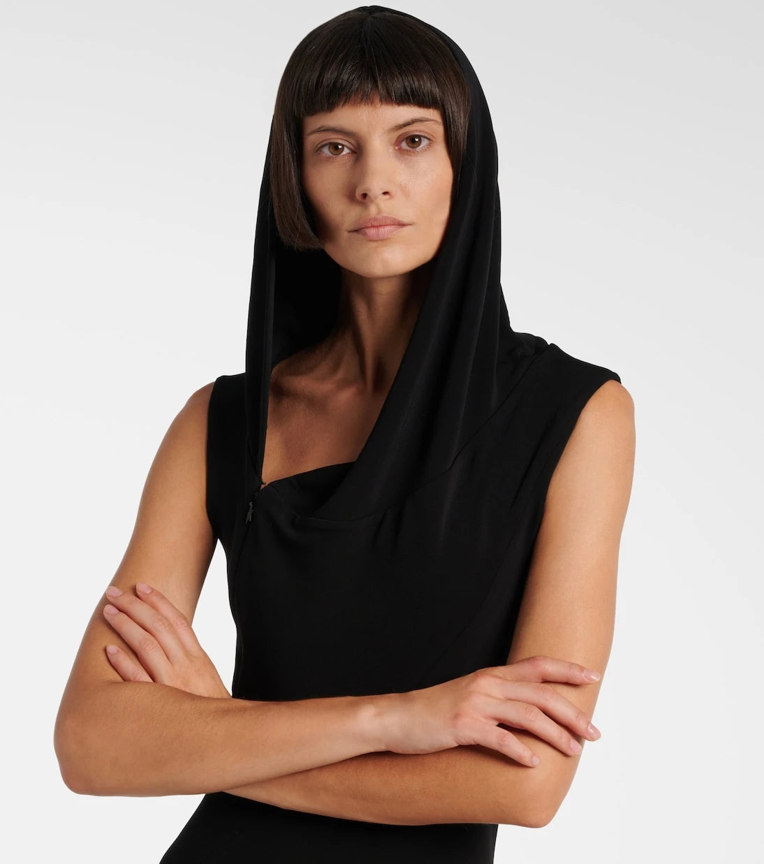 Mugler - Asymmetric jersey gown
