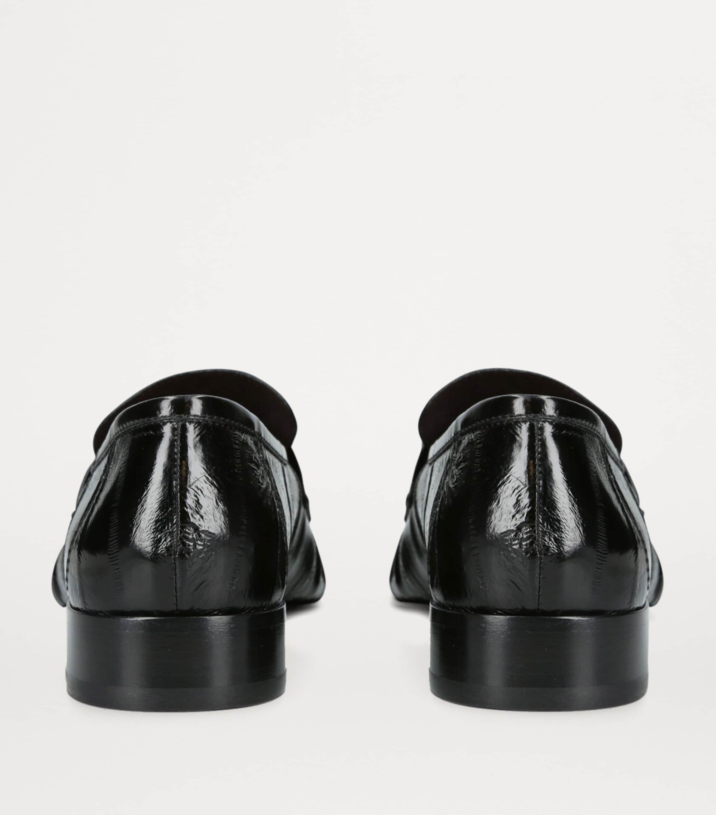 Black Soft Eel Loafers