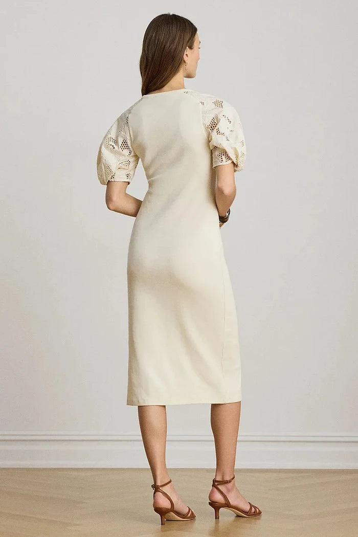 Lauren Ralph Lauren pamuk ve elastan elbise