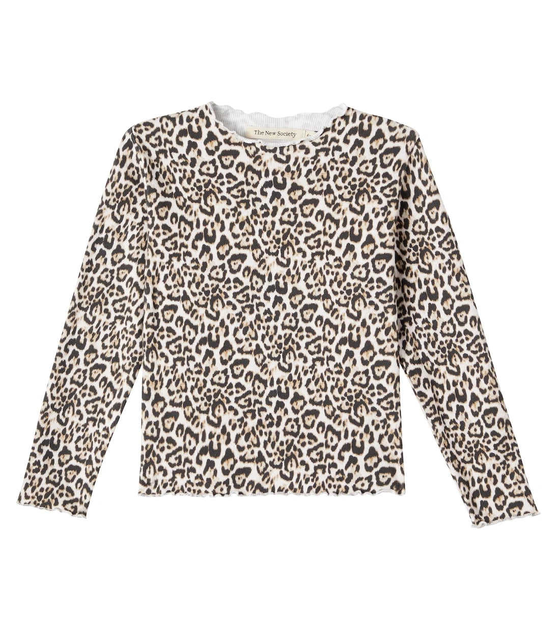 The New Society - Leopard-print cotton-blend top
