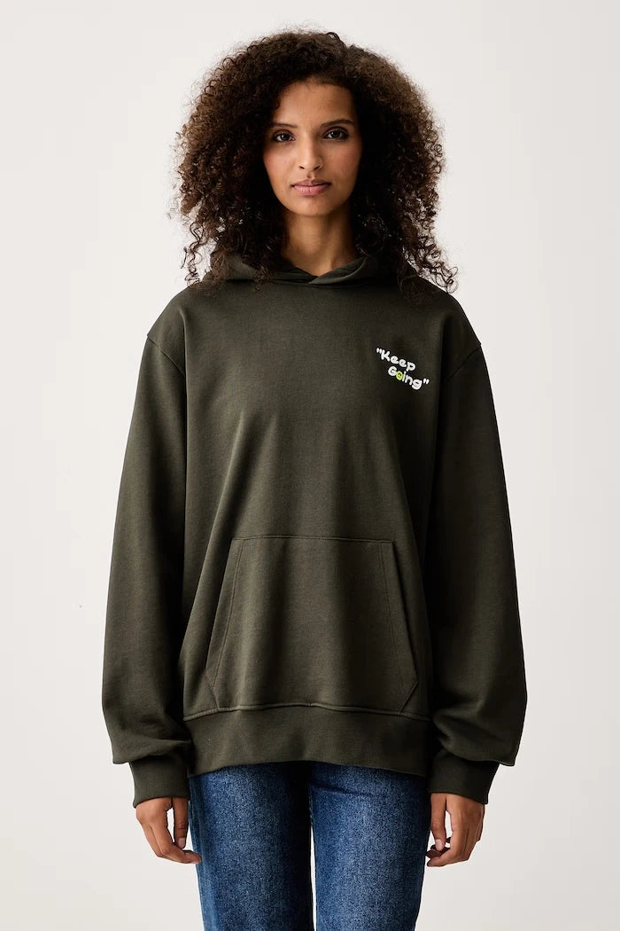 Pamuklu kapüşonlu sweatshirt