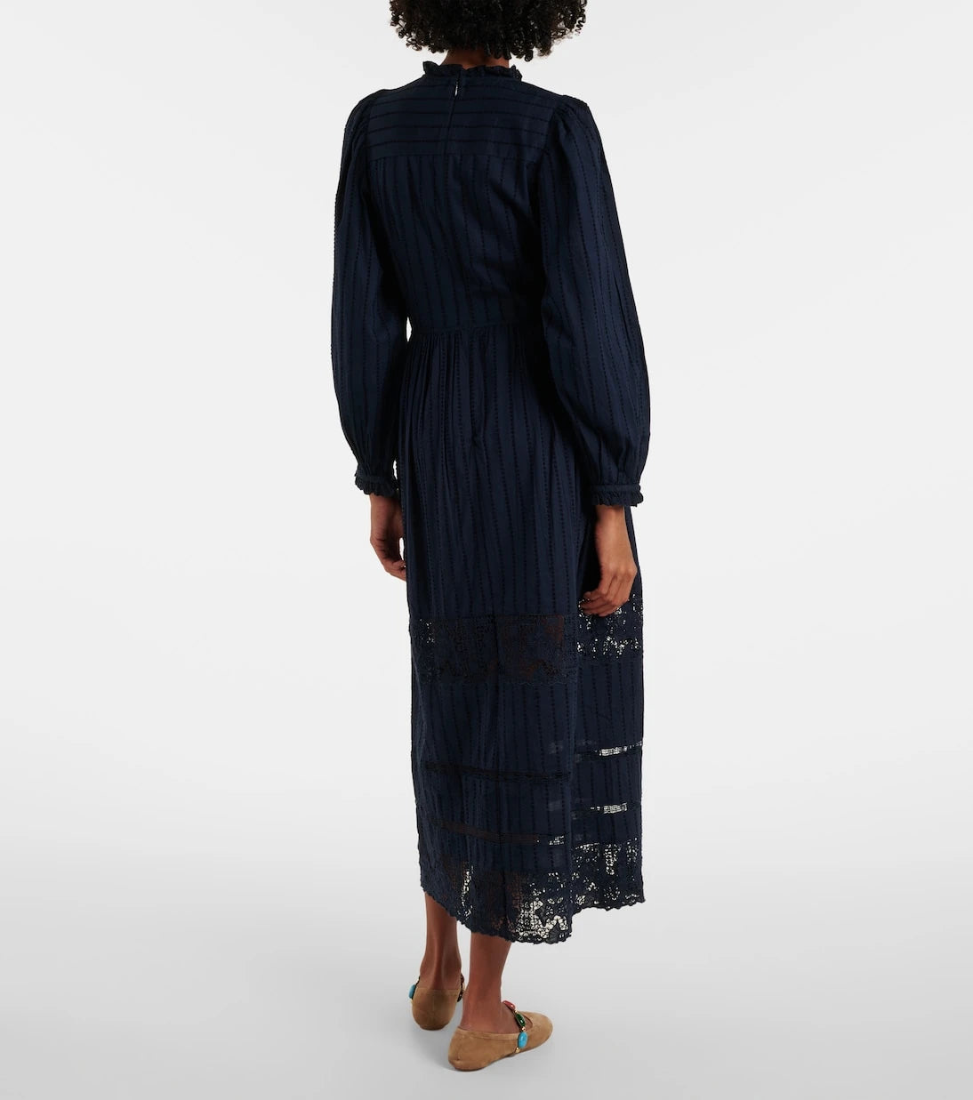 Ulla Johnson - Amelie lace and cotton midi dress
