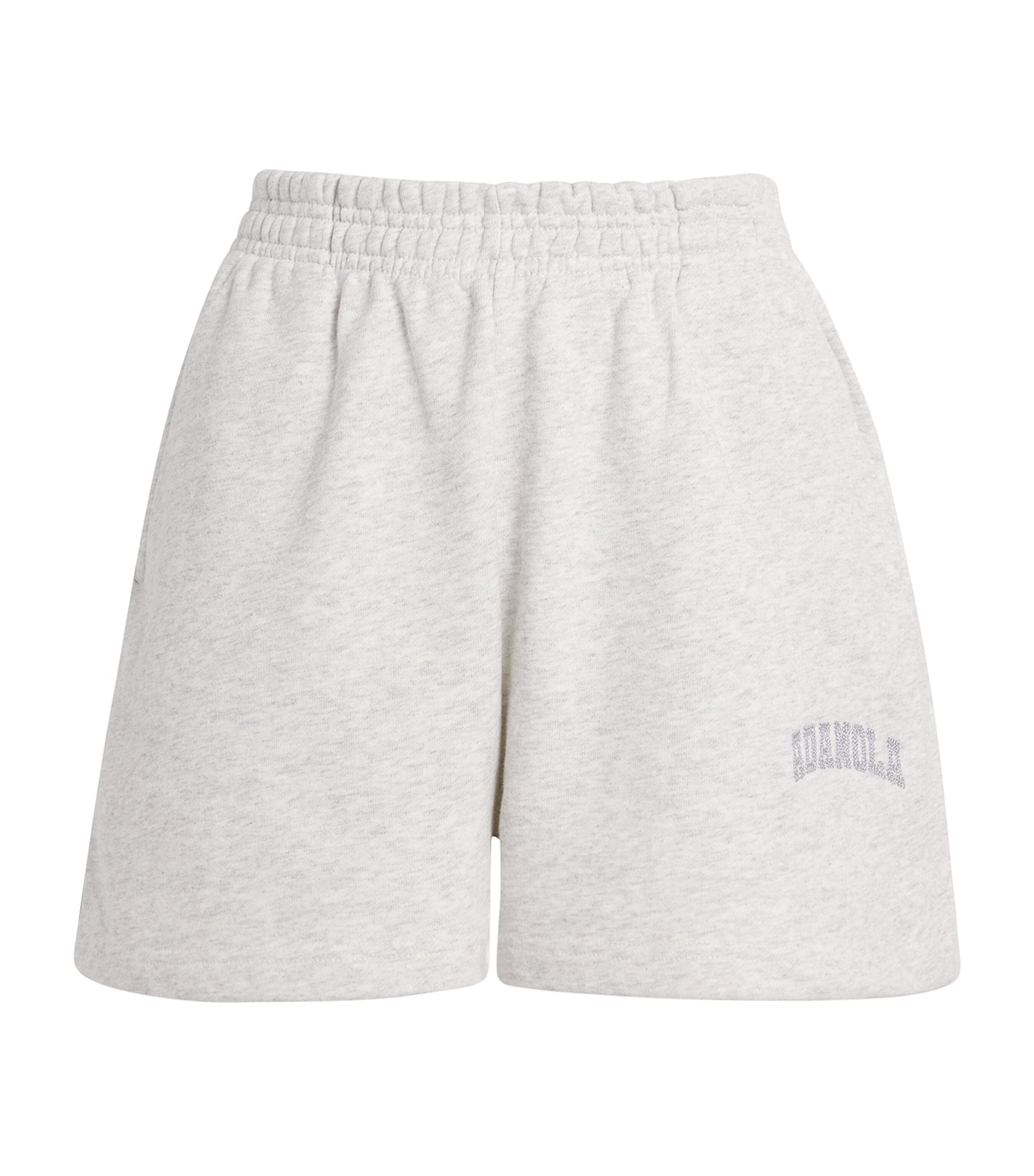 Grey Organic Cotton Varsity Sweat Shorts