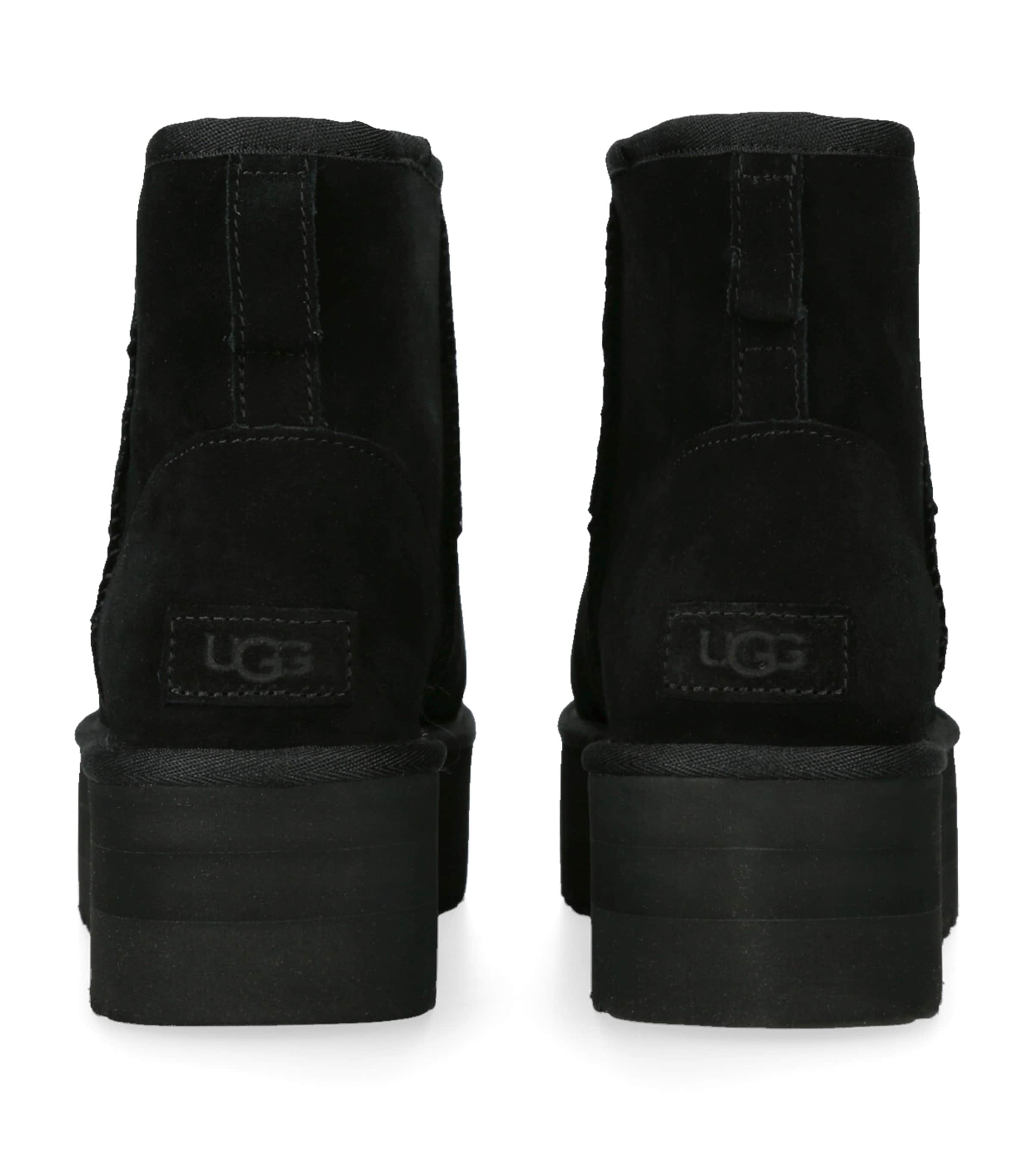 Black Suede Classic Mini Platform Boots