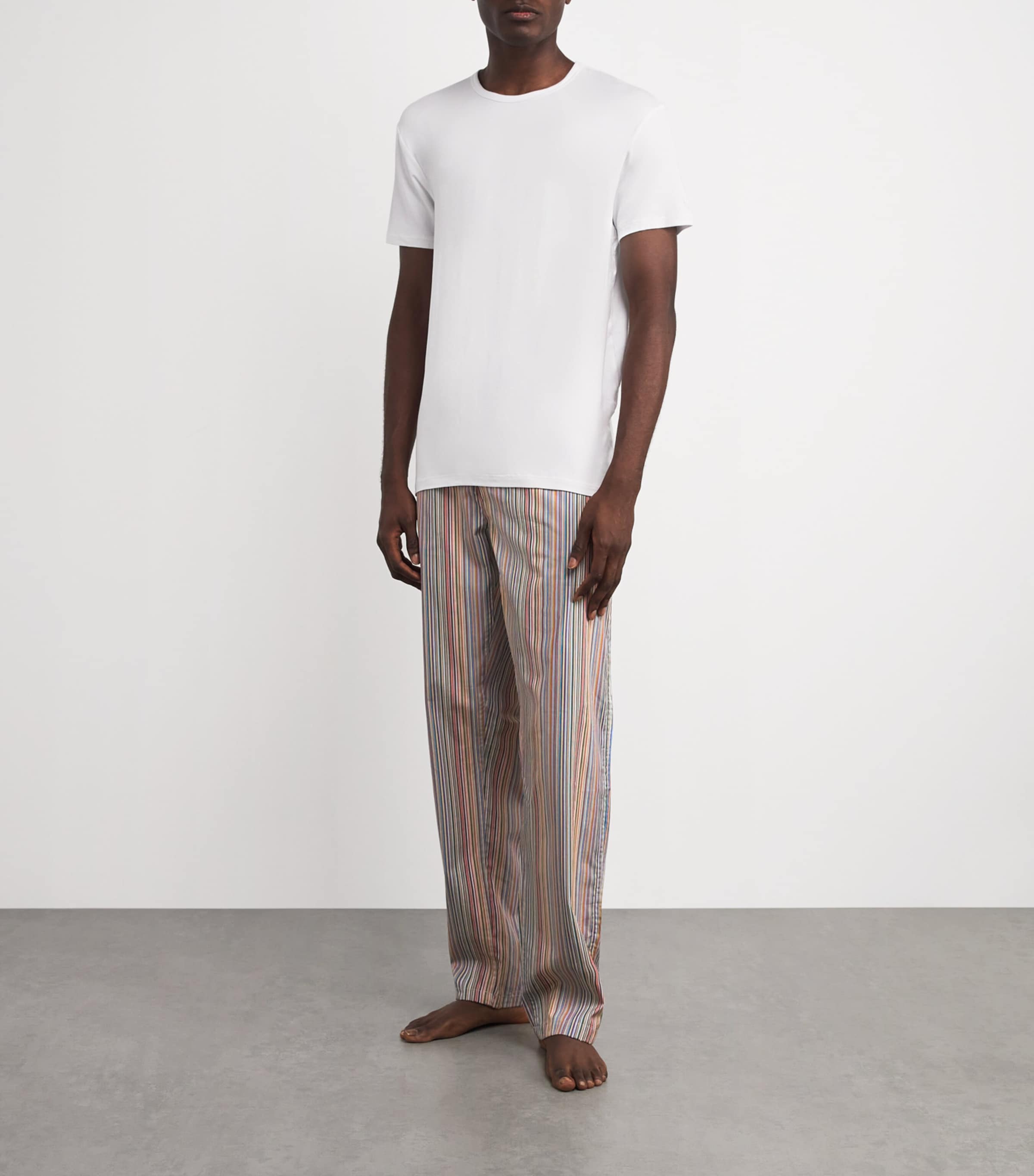 Cotton Signature Stripe Pyjama Trousers