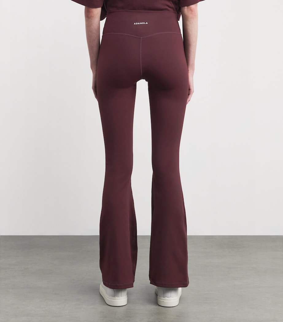 Burgundy Flared Yoga Pants