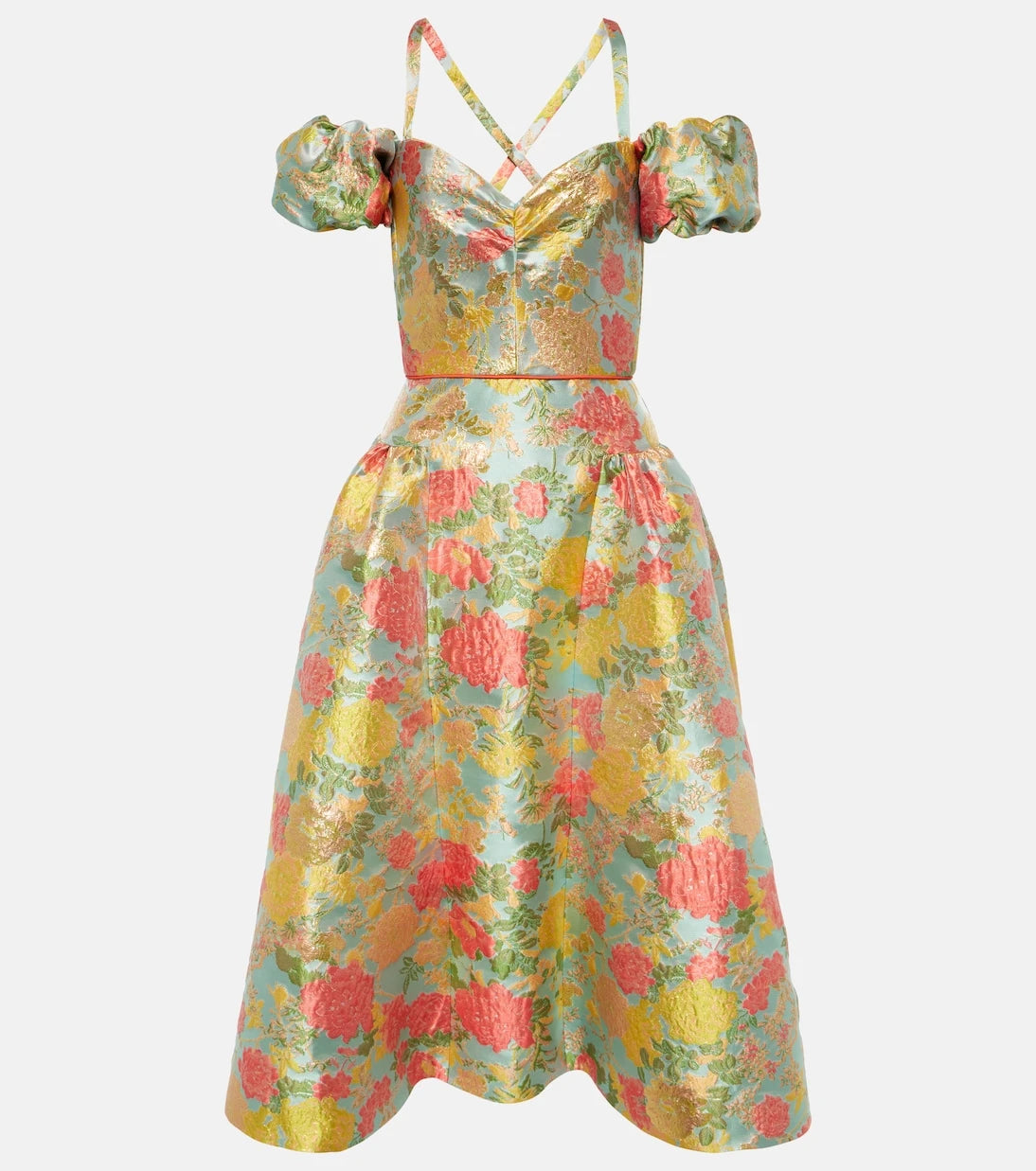 Markarian - Jackie floral jacquard midi dress