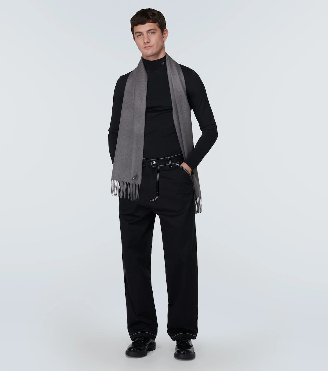 Prada - Silk and cashmere scarf