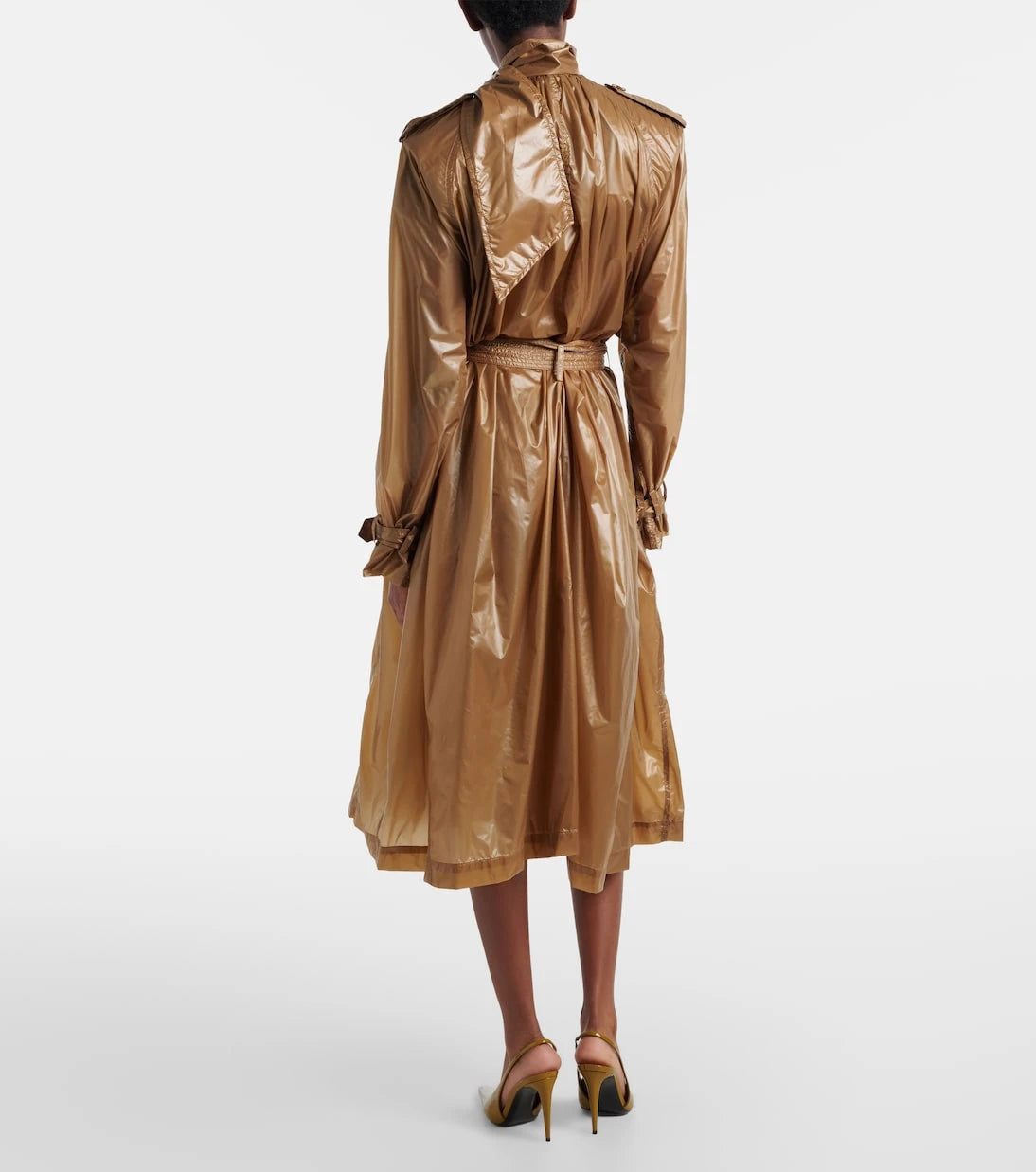 Saint Laurent - Kravat yakalı trençkot