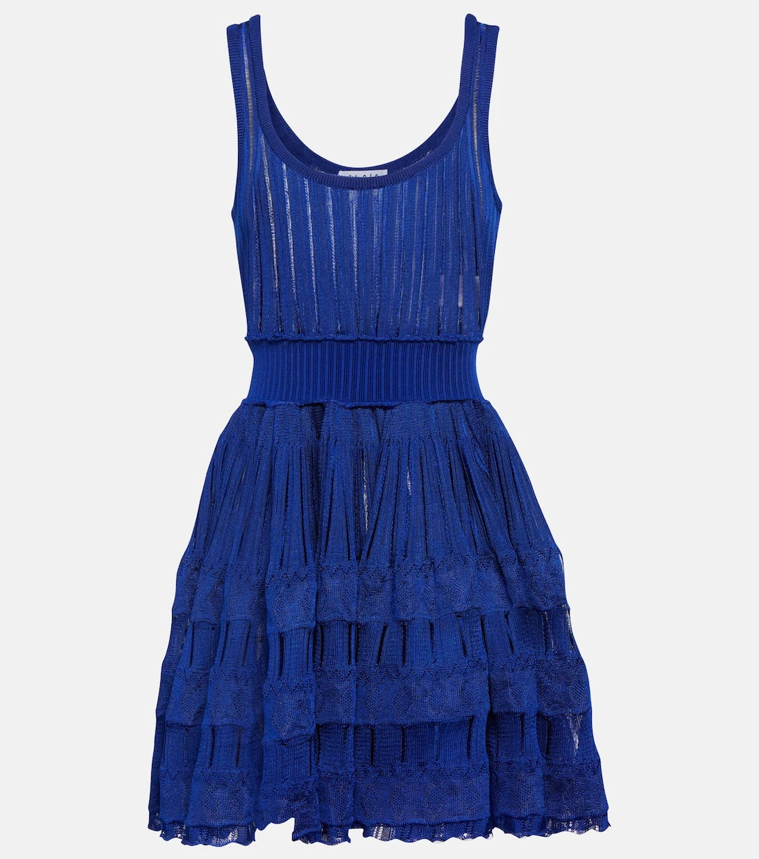 Alaïa - فستان قصير بدون أكمام