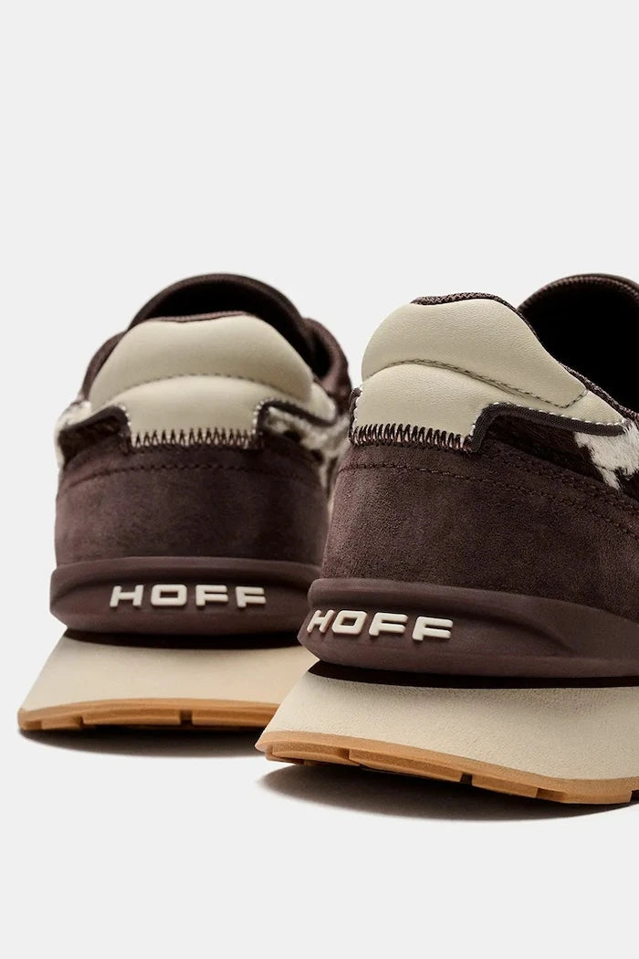 Hoff CITY PRINT BROWN kadın süet spor ayakkabı