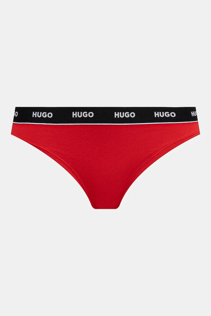 Прашки HUGO (3 чифта) TRIPLET THONG STRIPE