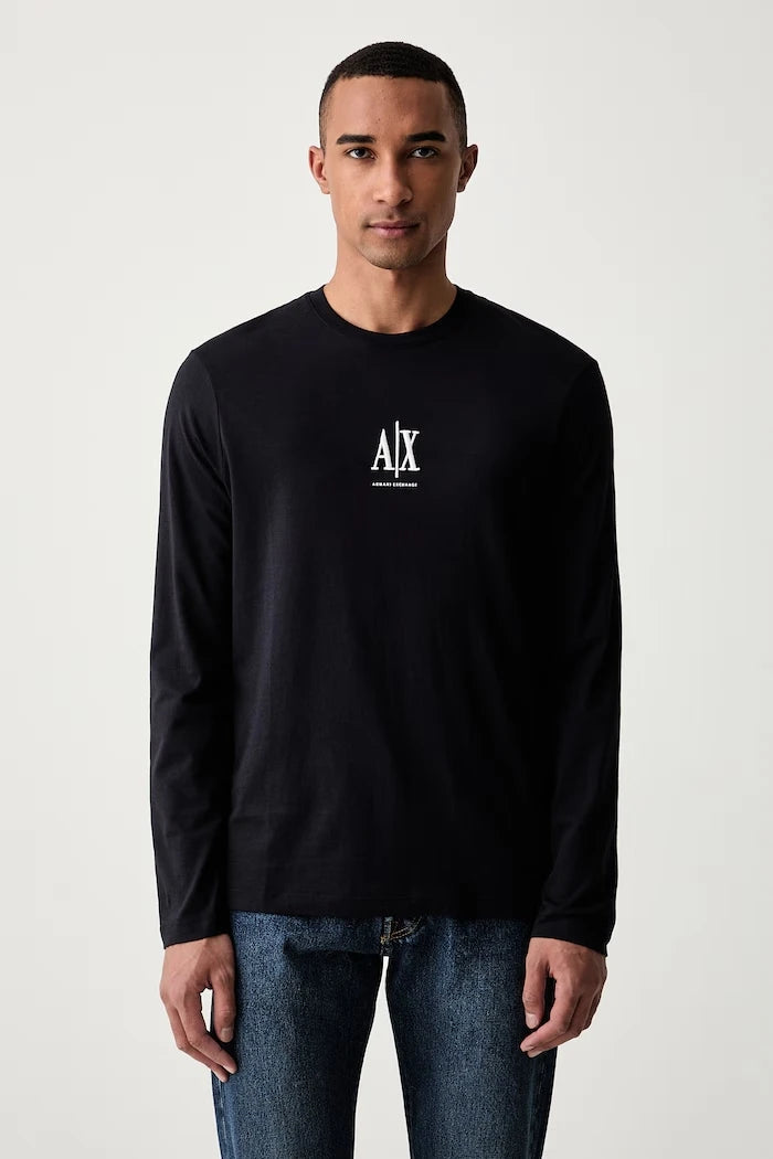 Armani Exchange erkek pamuklu uzun kollu bluz