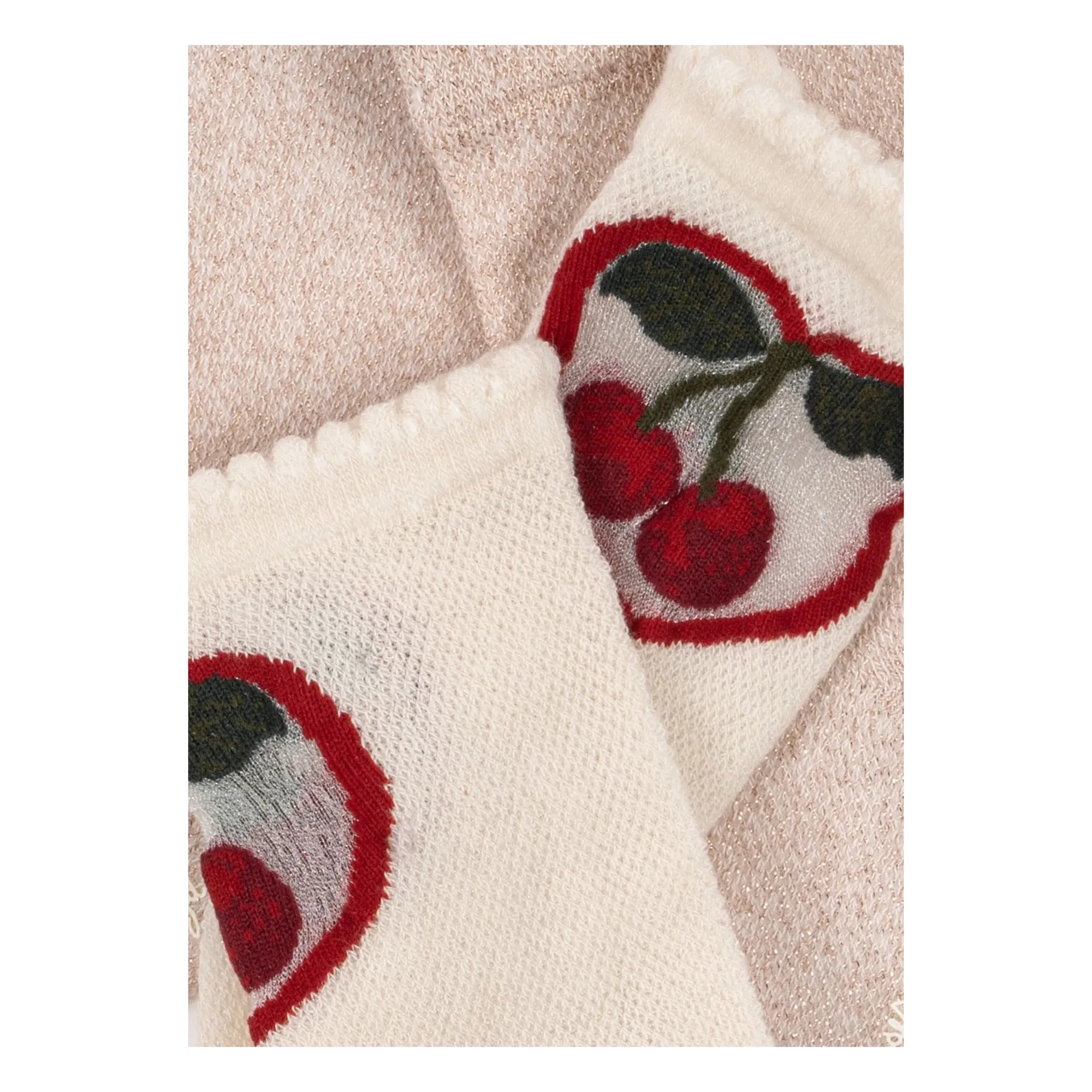 Konges Sløjd - Set of 2 Pairs of Cherry Socks | Ecru