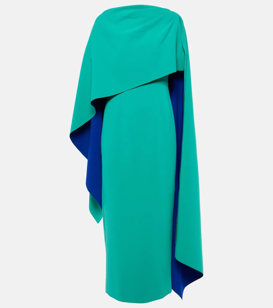 Roksanda - Demetria caped crêpe gown