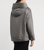 Max Mara Grey The Cube Hooded Puffer Jacket