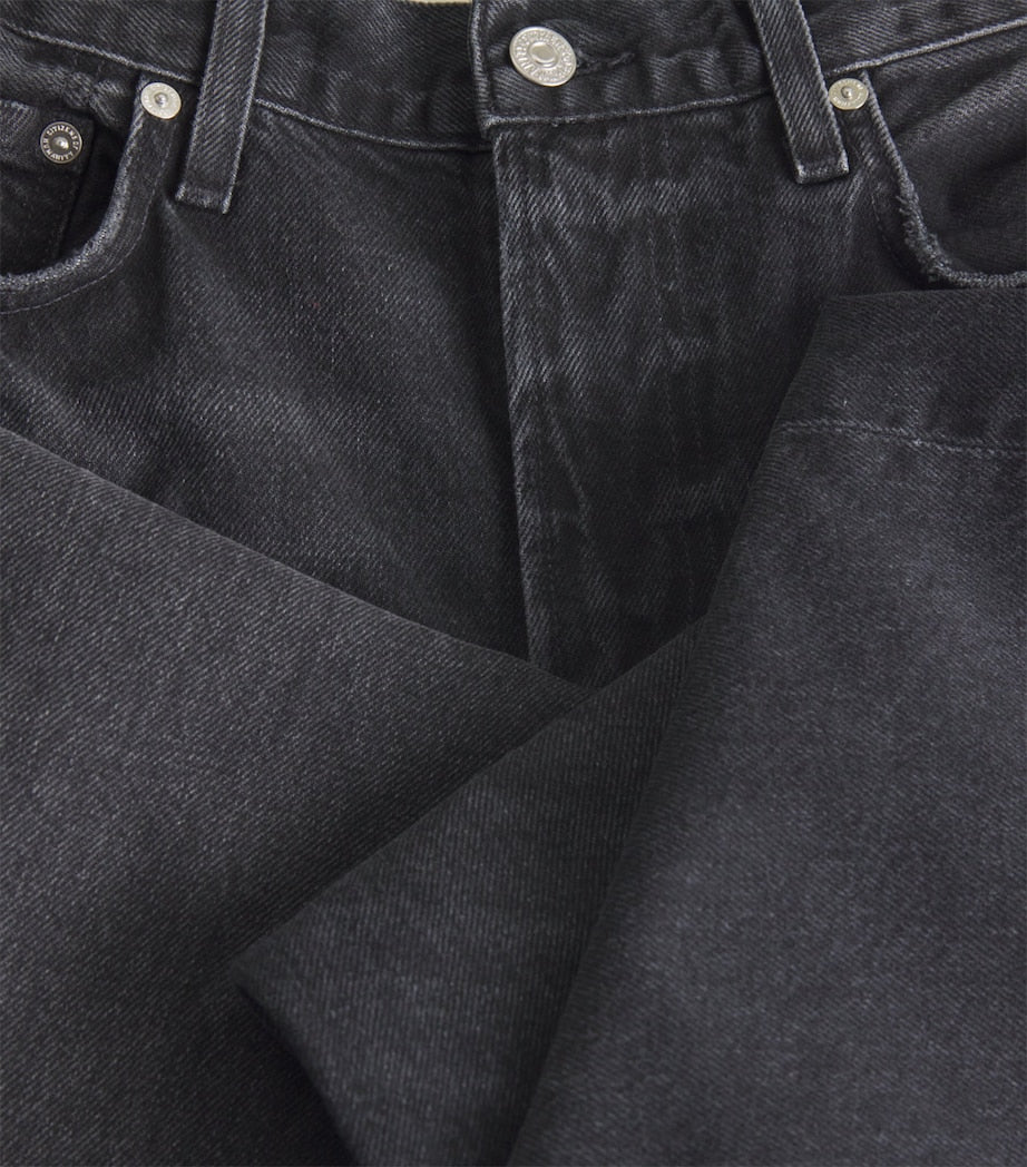 Citizens of Humanity Black Miro Mid-Rise Relaxed Jeans