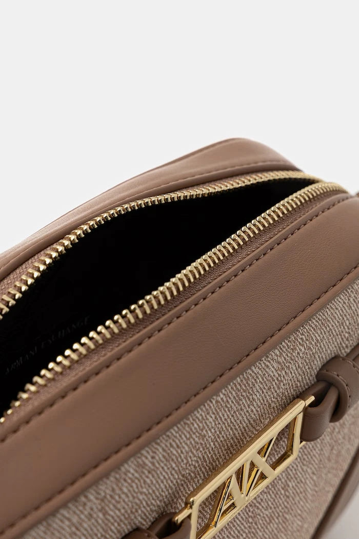 Armani Exchange kadın crossbody çanta, suni deriden