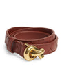Bottega Veneta Brown Leather Knot Belt