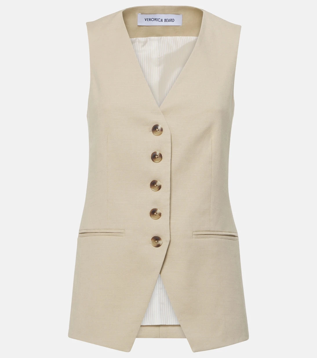Veronica Beard - Liff linen-blend vest
