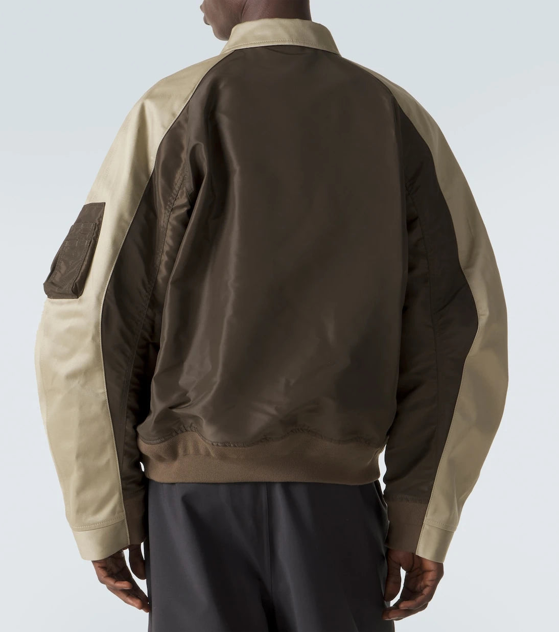 Sacai - Cotton chino and twill blouson jacket
