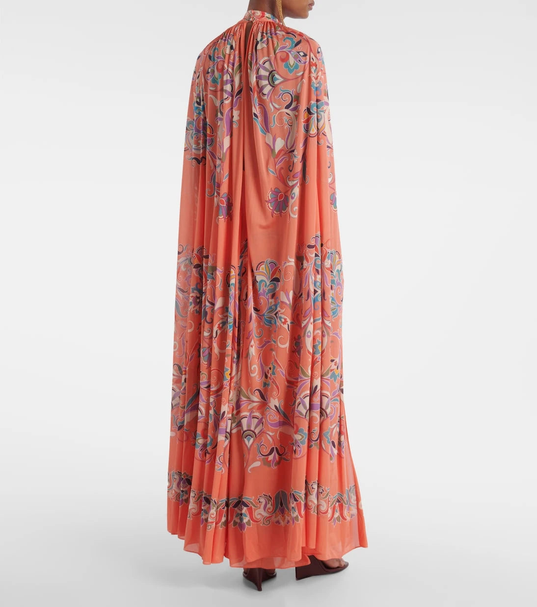 Etro - Paisley caped gown