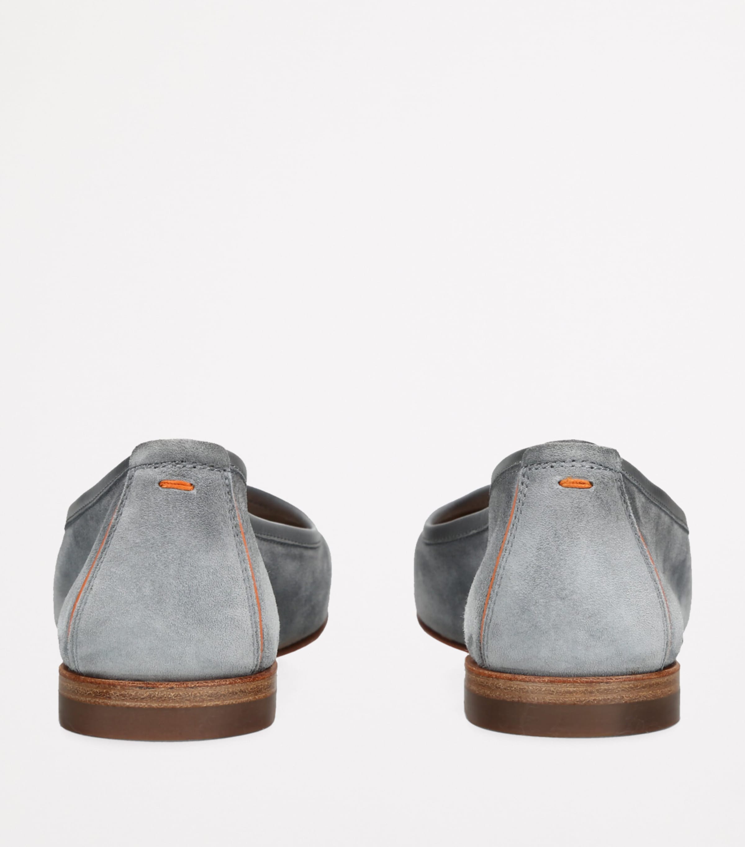 Blue Suede Andrea Loafers