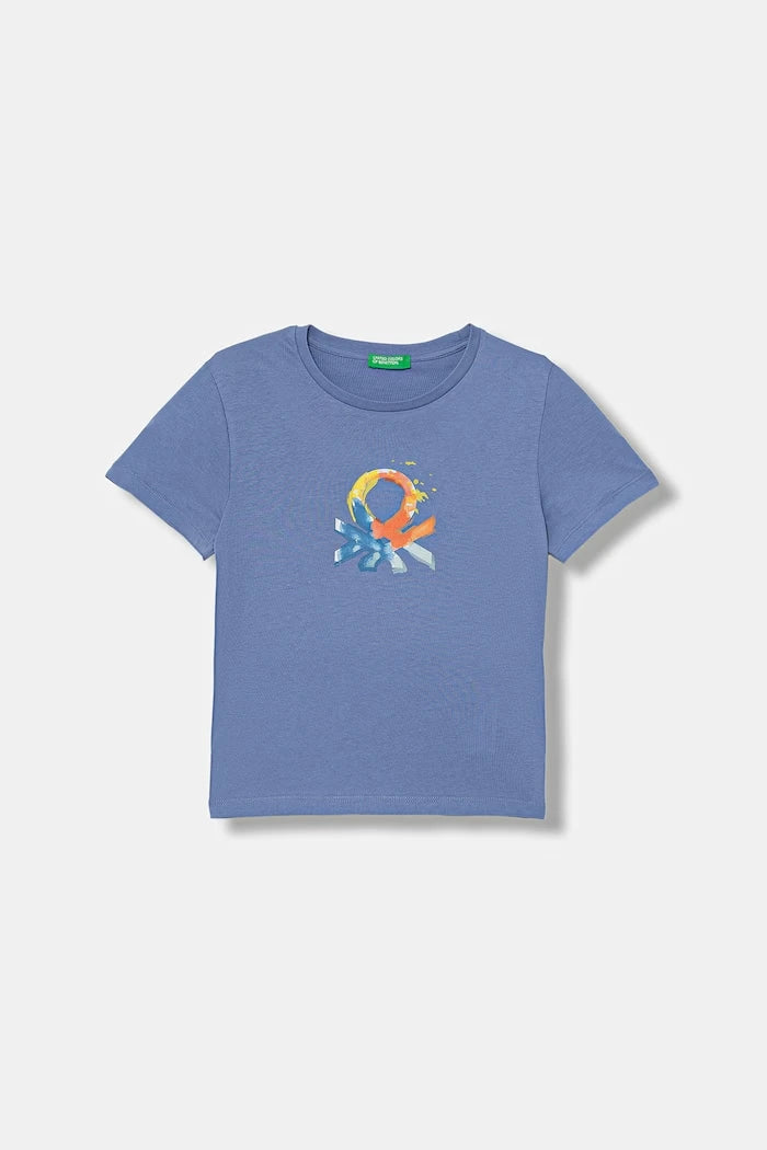 United Colors of Benetton тениска за деца с памук