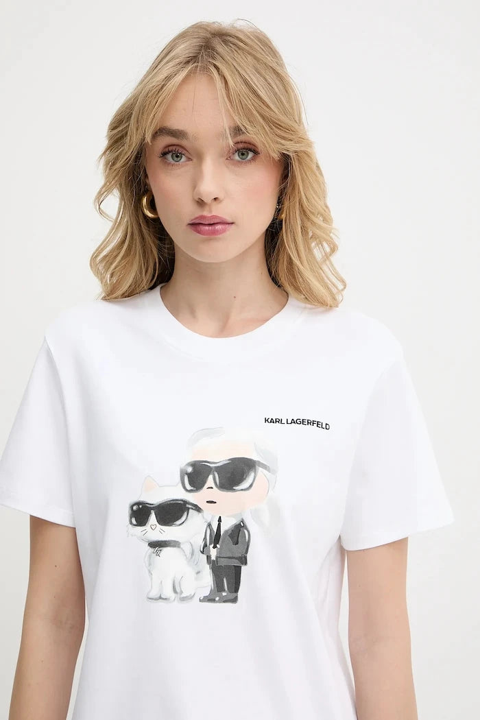 Памучна тениска Karl Lagerfeld IKON