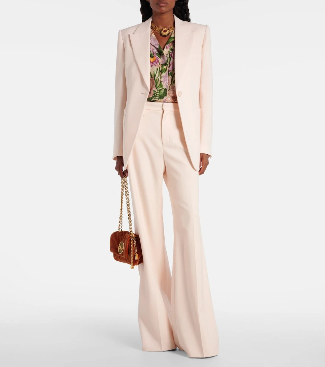 Chloé - Virgin wool gabardine flared pants