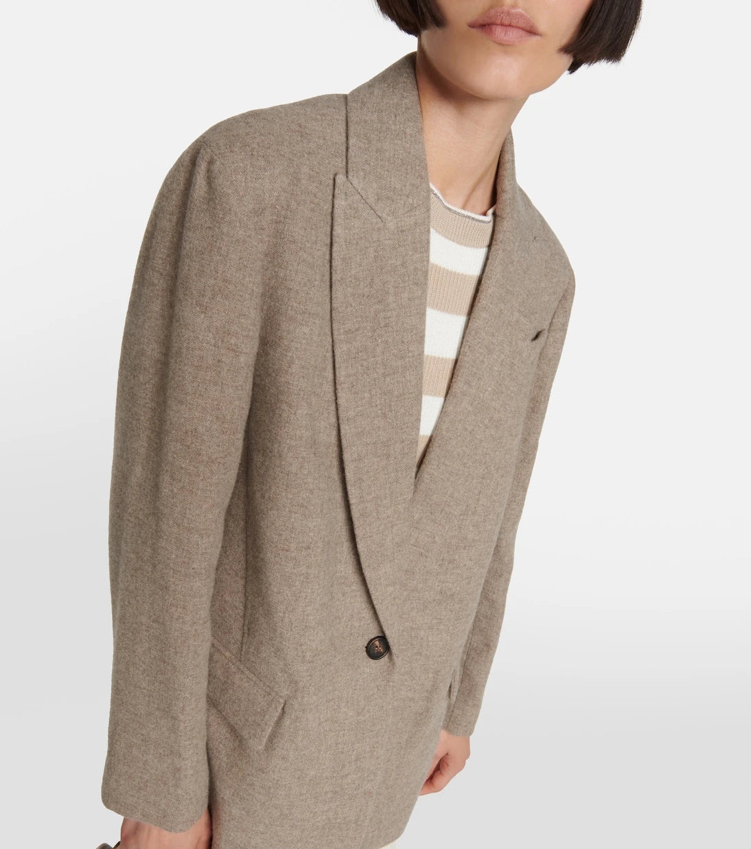 Brunello Cucinelli - Single-breasted yak wool blazer