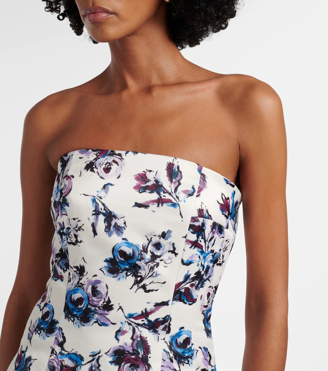 Emilia Wickstead - Laelia floral bustier gown