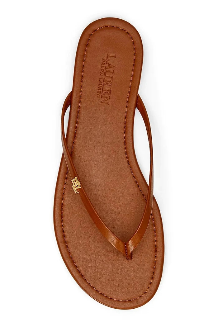 Кожени джапанки Lauren Ralph Lauren Raquel