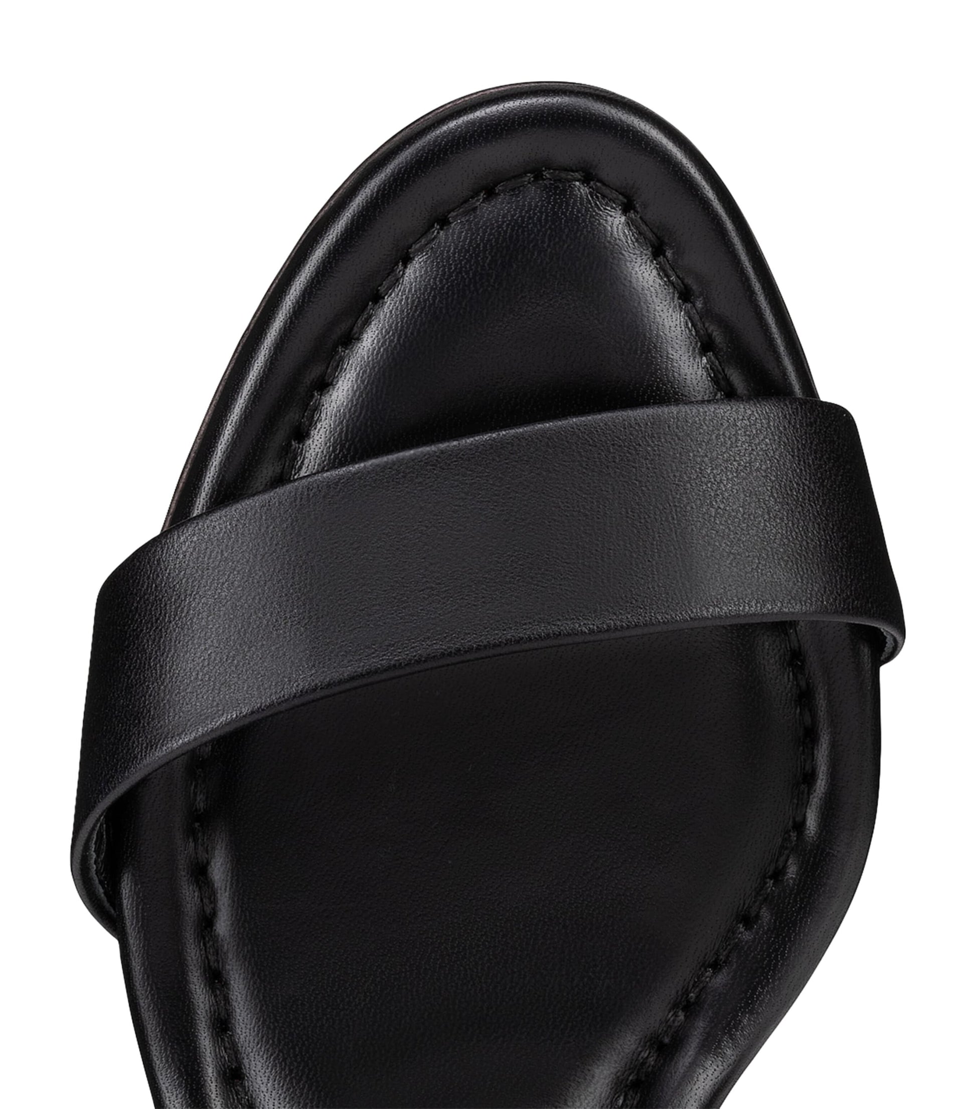 Christian Louboutin Black Miss Jane Nappa Leather Heeled Sandals 55