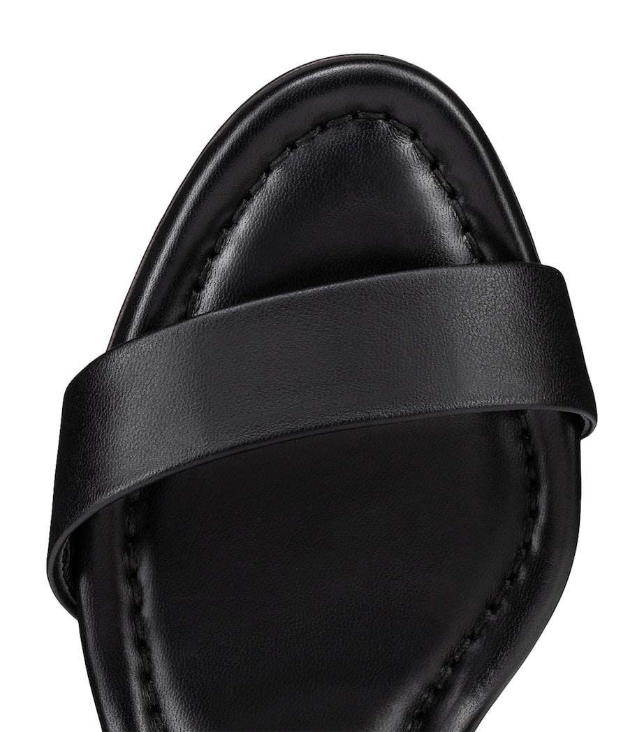 Christian Louboutin Black Miss Jane Nappa Leather Heeled Sandals 55