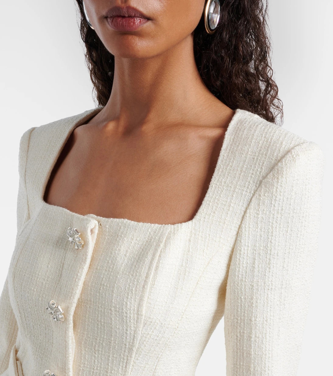 Self-Portrait - Belted plissé chiffon maxi dress