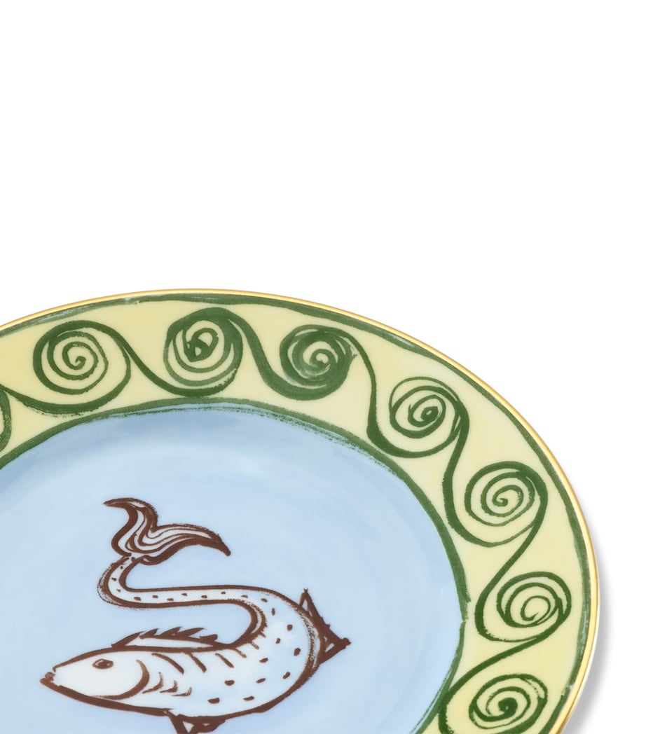 GINORI 1735 Porcelain Il Viaggio di Nettuno Bread Plate (16cm)