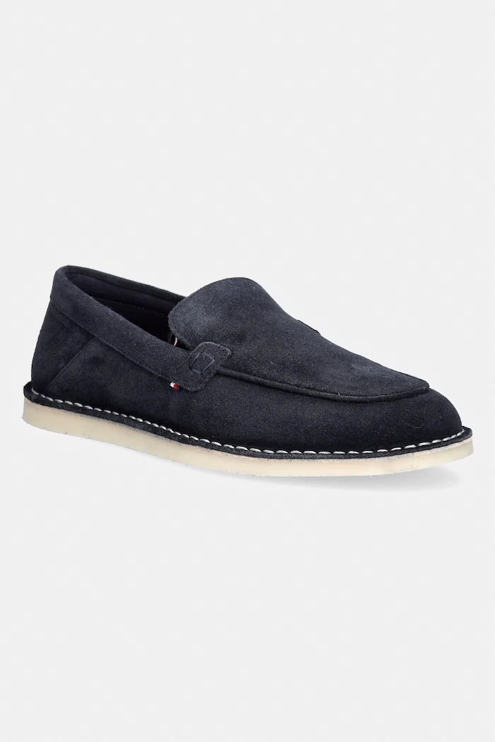 Tommy Hilfiger Erkek Süet Mokasen HILFIGER STITCHDOWN SUEDE LOAFER