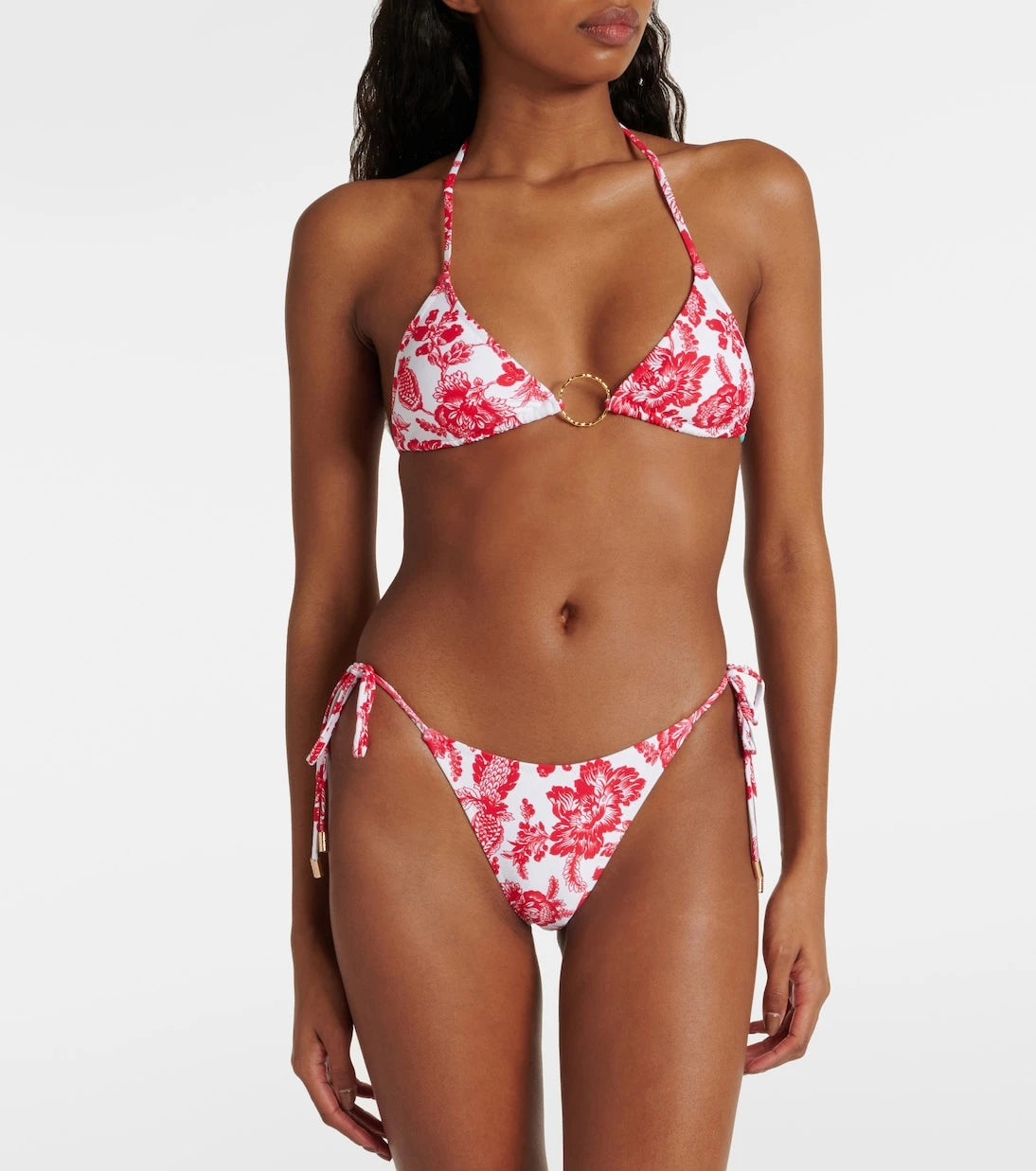 Melissa Odabash - Miami ring-detail floral bikini top