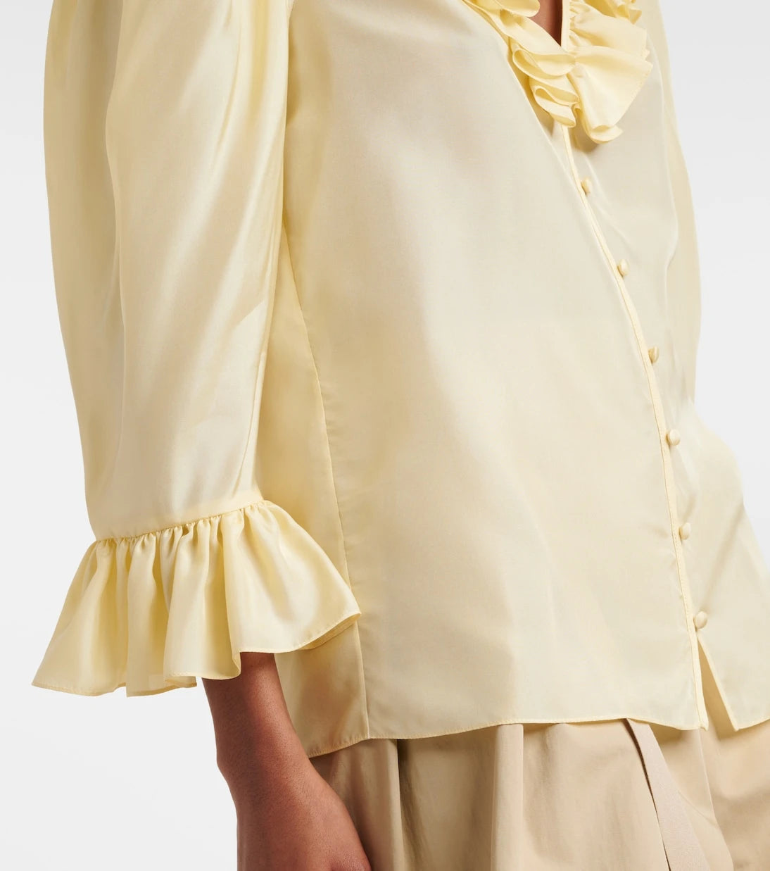 Chloé - Ruffled silk habutai blouse