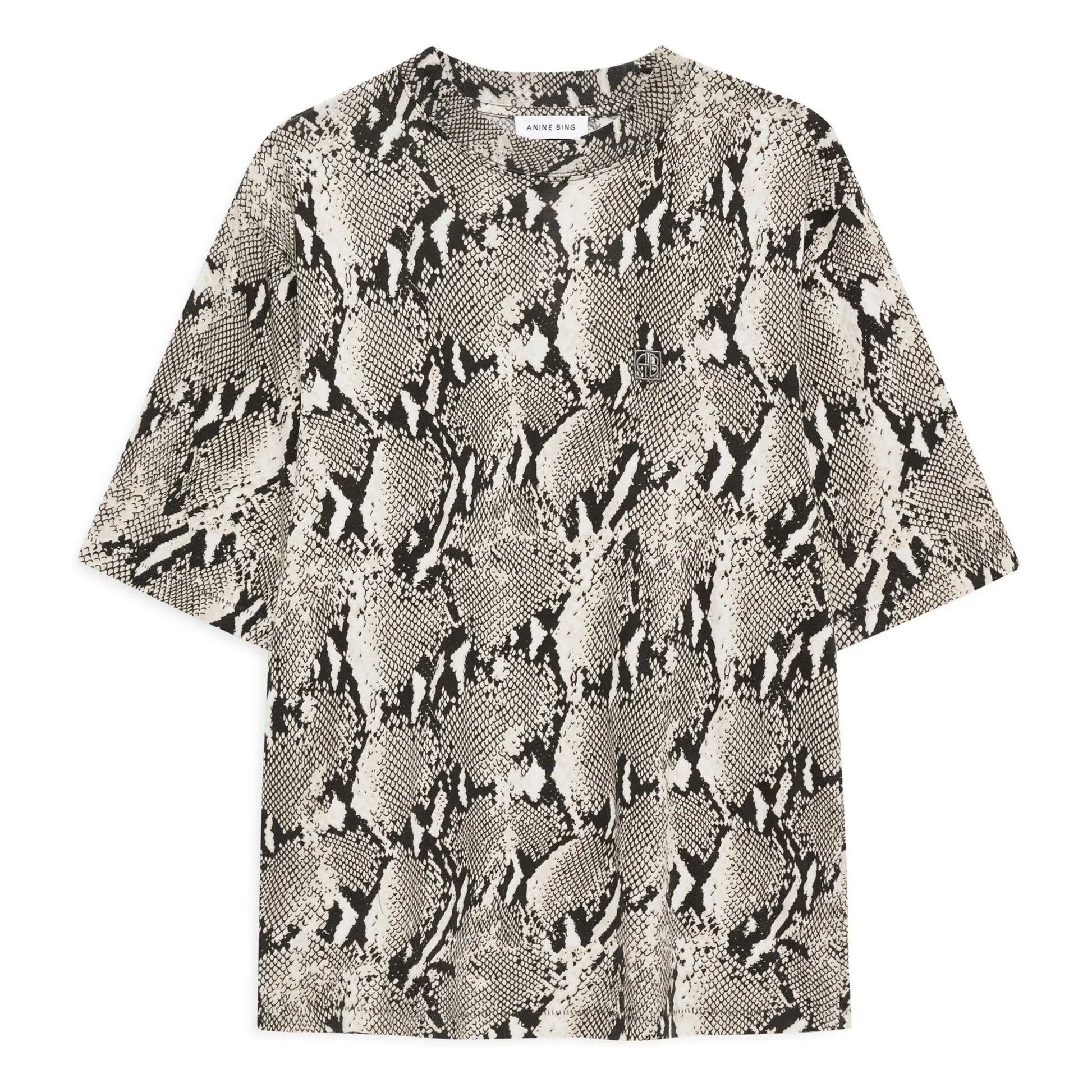 Anine Bing - Avi Python T-shirt | Grey