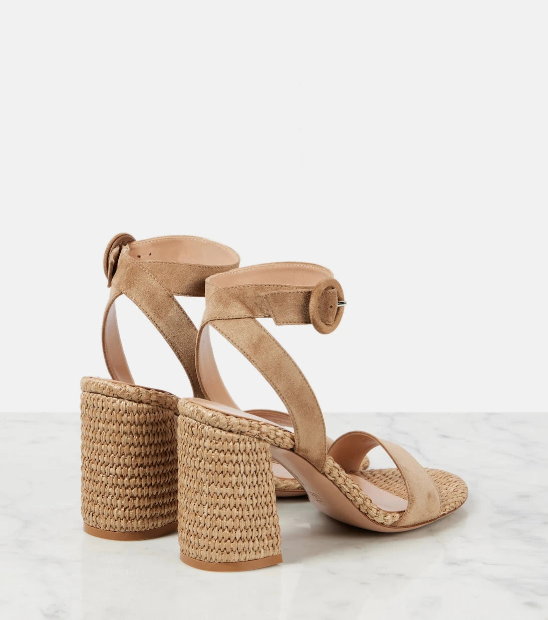 Gianvito Rossi - 85 suede espadrille sandals