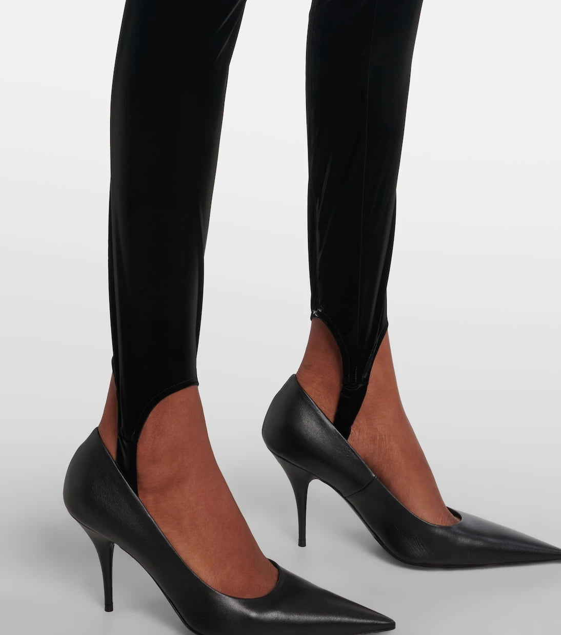 Mugler - re/edit high-rise stirrup leggings