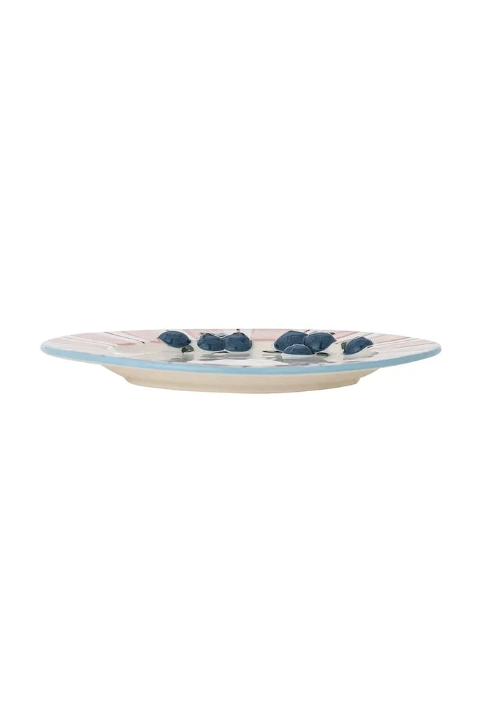 Bloomingville Carry 20,5 cm Desenli Tatlı Tabağı Seti (4 Parça)
