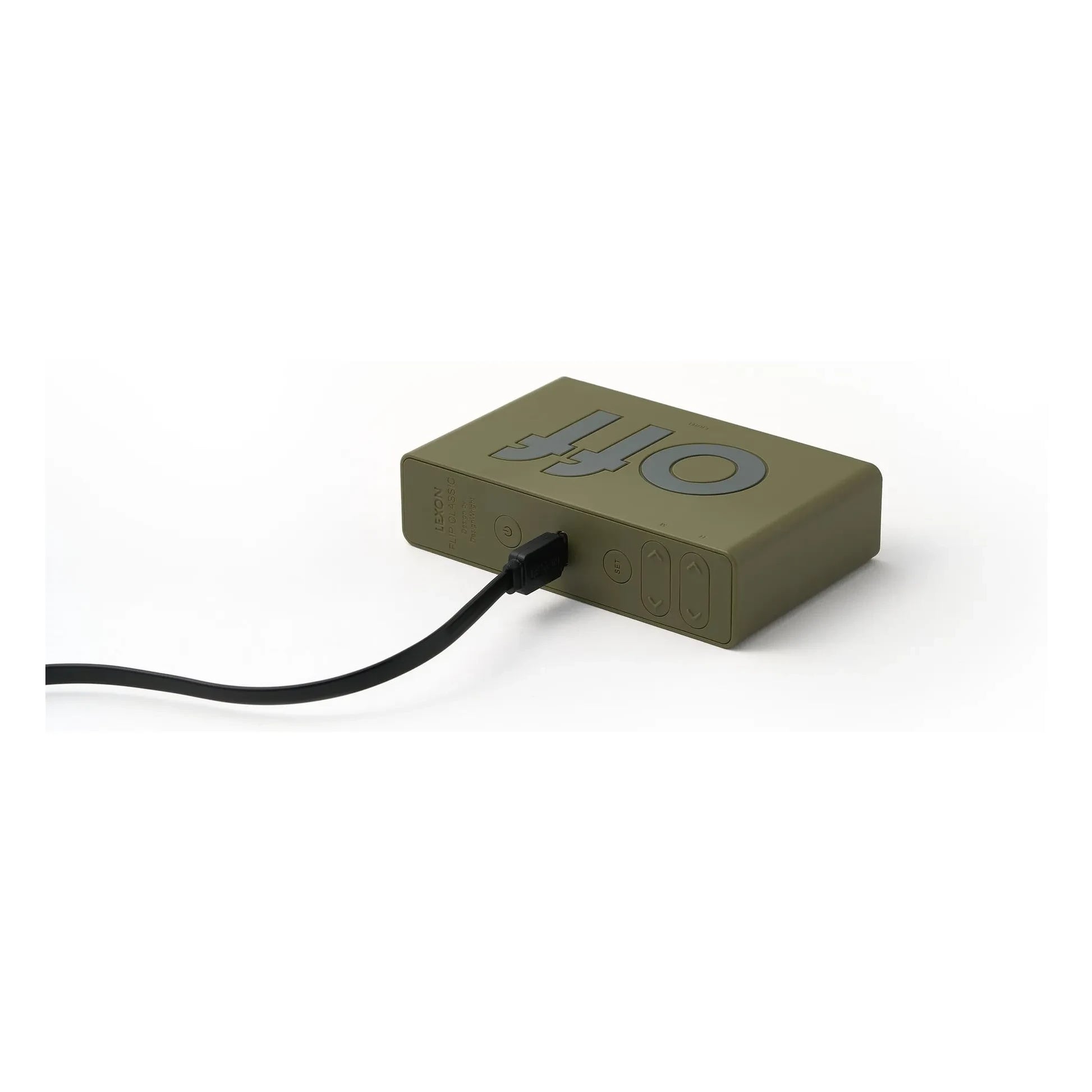 Lexon - Flip alarm clock | Khaki