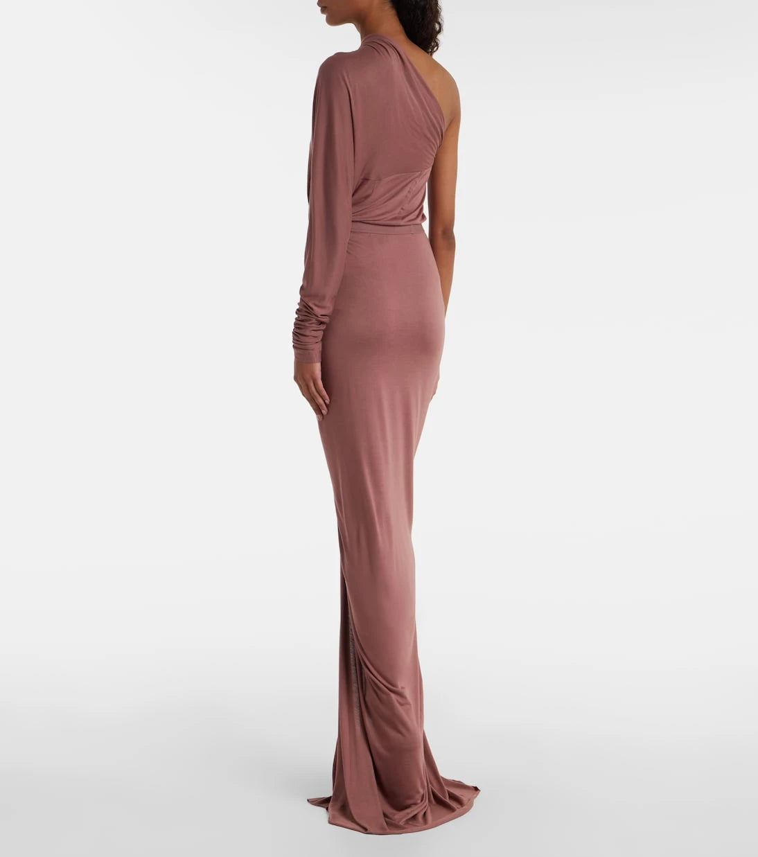 Rick Owens - Poppy LS ruched jersey maxi skirt