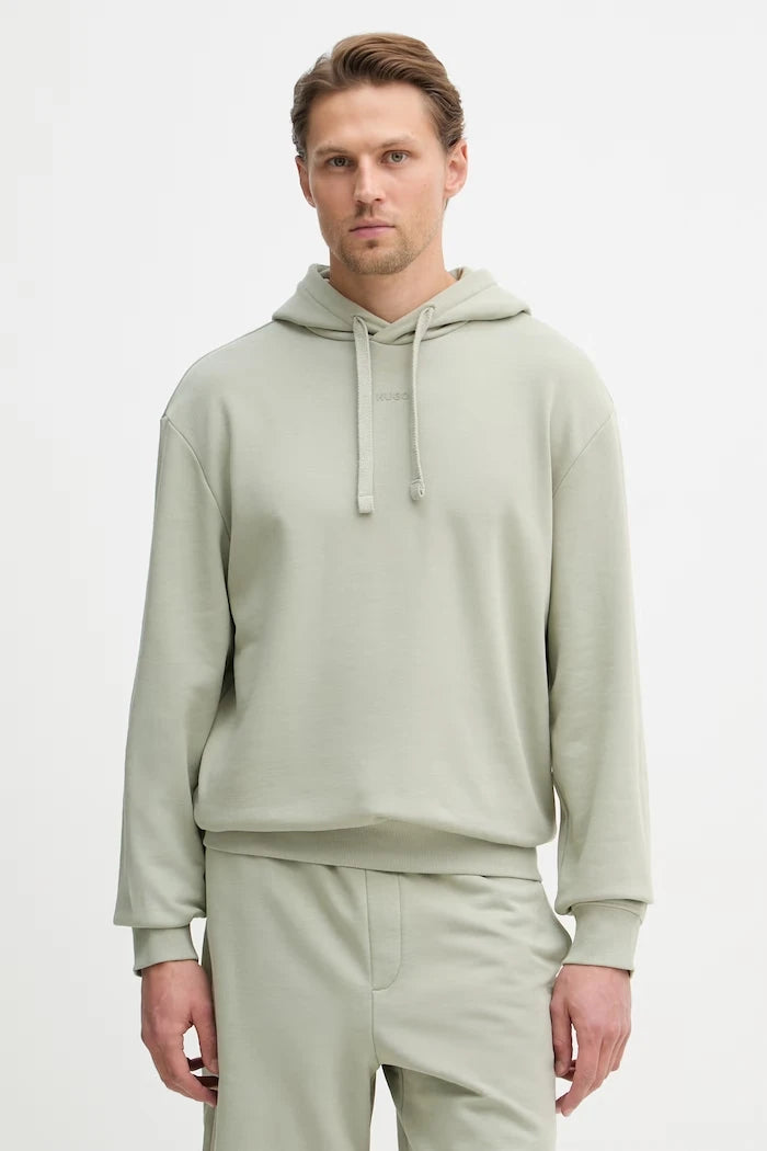 HUGO kapüşonlu erkek pamuklu sweatshirt Dapo