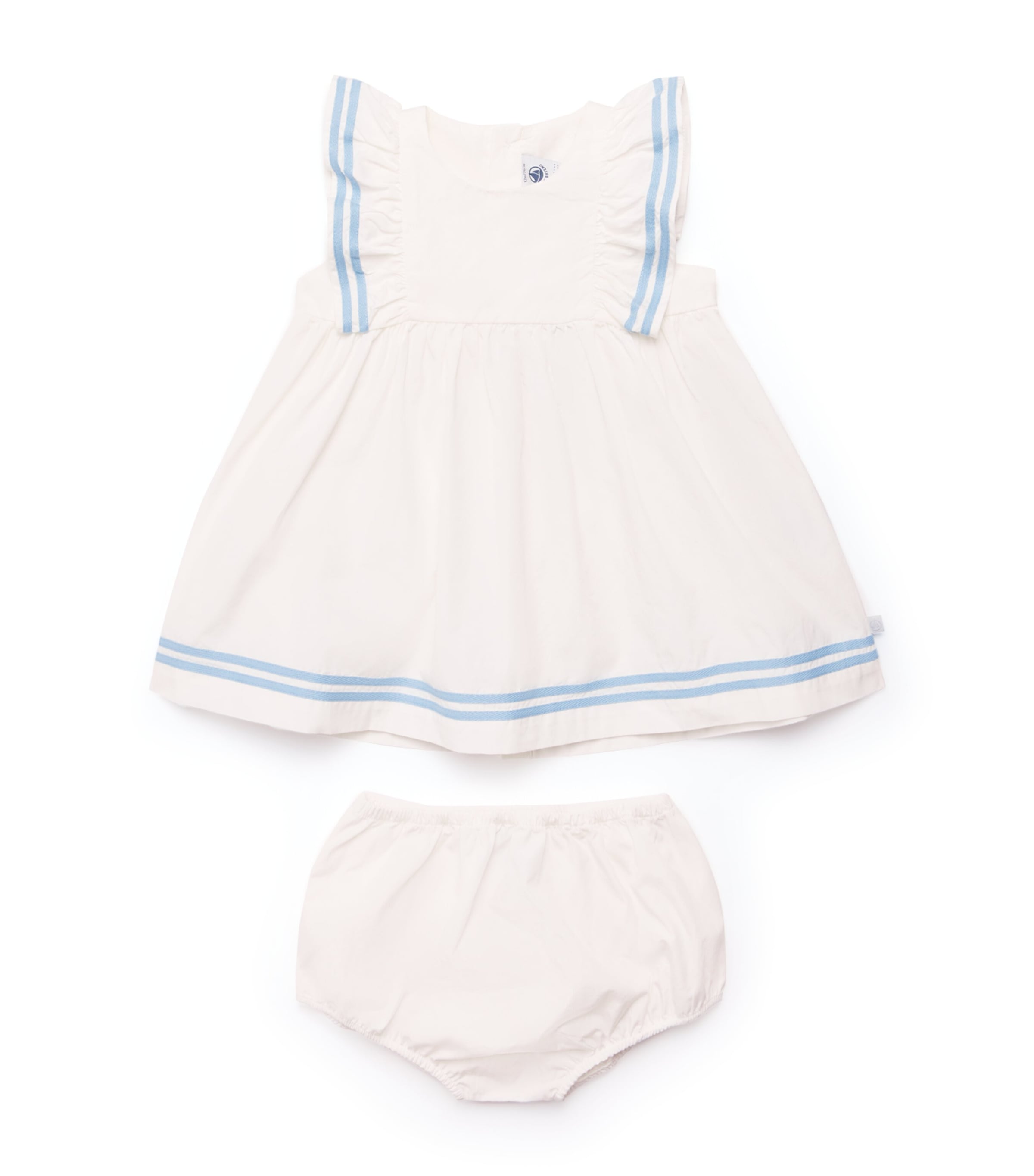 Petit Bateau Cotton Dress and Bloomers Set (3-24 Months)
